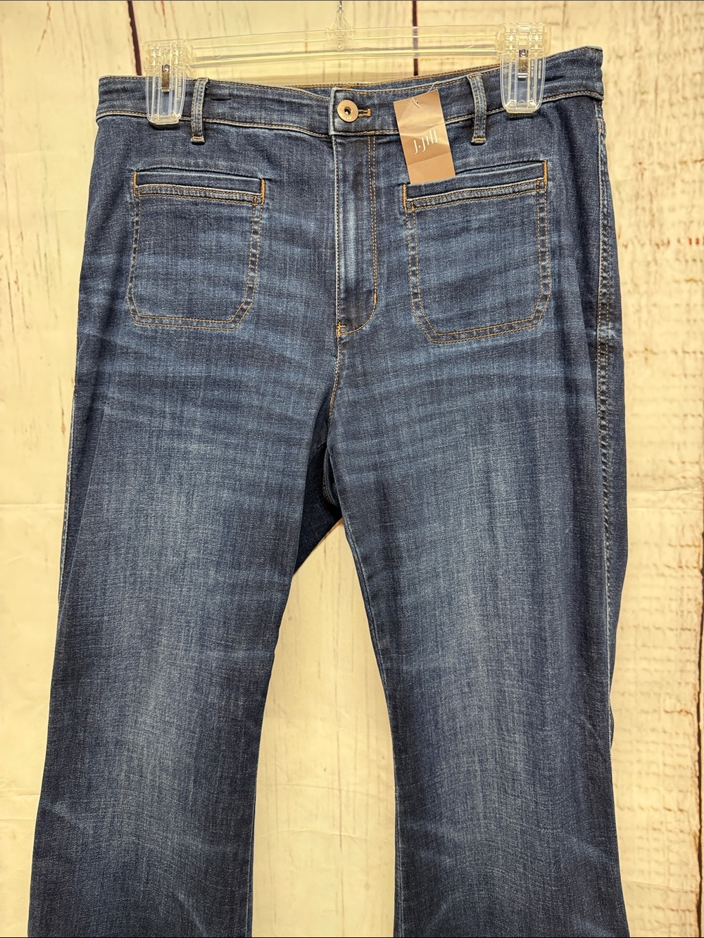 NWT J.Jill Flare Tremont Wash Jeans - Picture 2 of 8